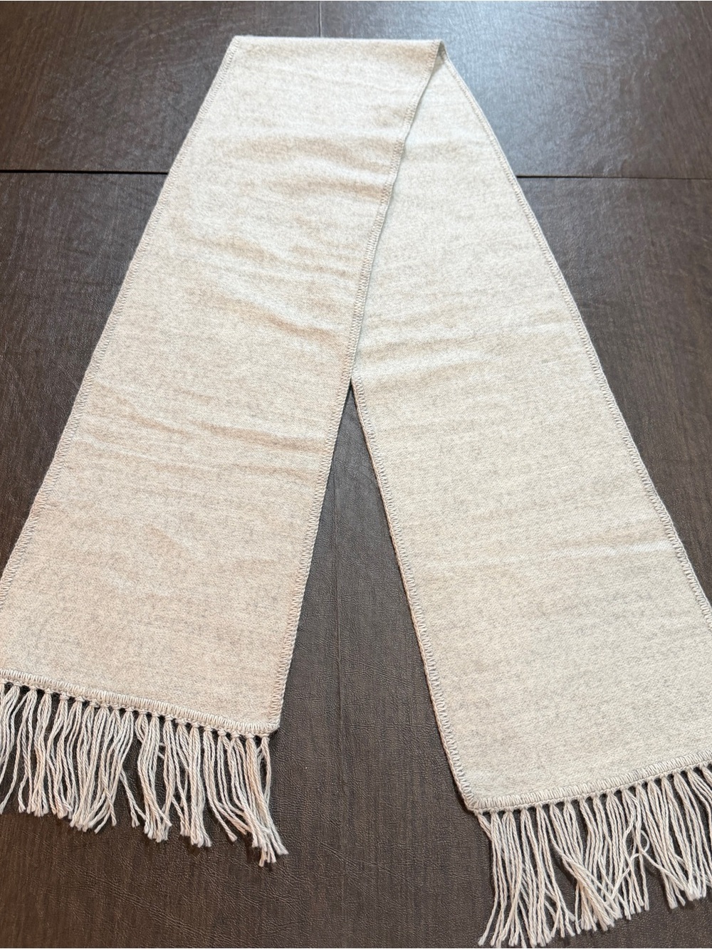 Novica Alpaca Wool Blend Scarf 66" Light Gray